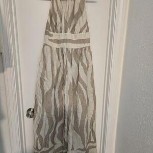 Banana Republic Cream and White Dress